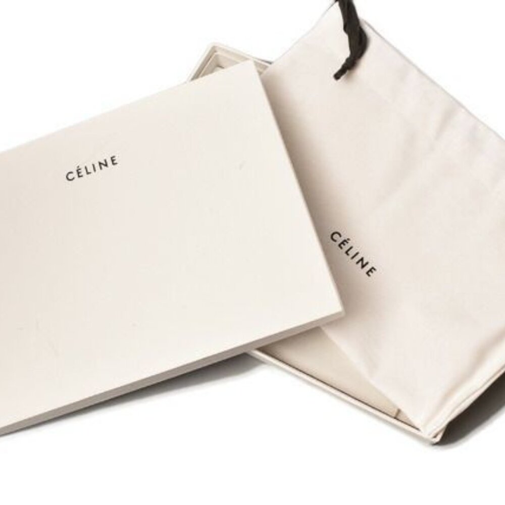 Celine Clutch Pouch Clutch Bag Ipad Case Bicolor Primary Red Beige - Picture 8 of 8